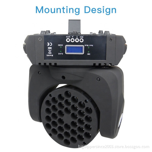 Disco moving head lights 36*3W with dmx stage lights from bigdipper LM108 for Party Wedding Disco Performance Bar Event Dance